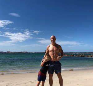 Dave Atkins stays in shape to be able to enjoy life with his son