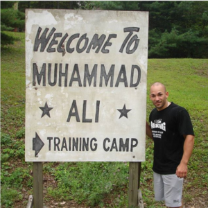 Ross Enamait at Muhammad Ali's Deer Lake training camp