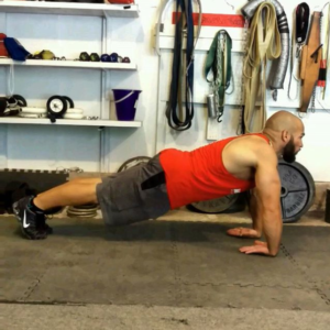 Ross Enamait doing wrist pushups