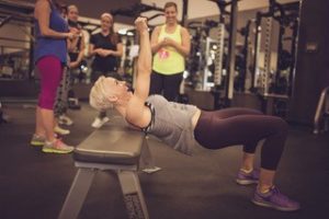 Jessie Hilgenberg demonstrating a move during a workshop