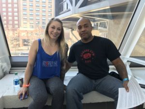 Kristin Pope and Garage Gym Magazine founder John Greaves III