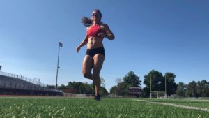 non-surgical shoulder rehab led to other changes in Anna Woods' normal training